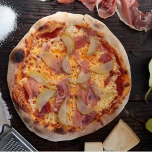 Pizza Pera y Prosciutto