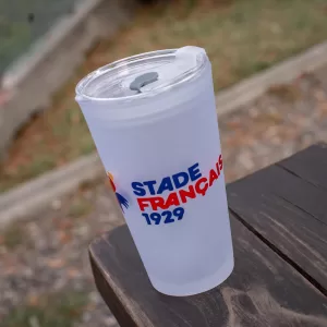 Vaso Vidrio con tapa Stade